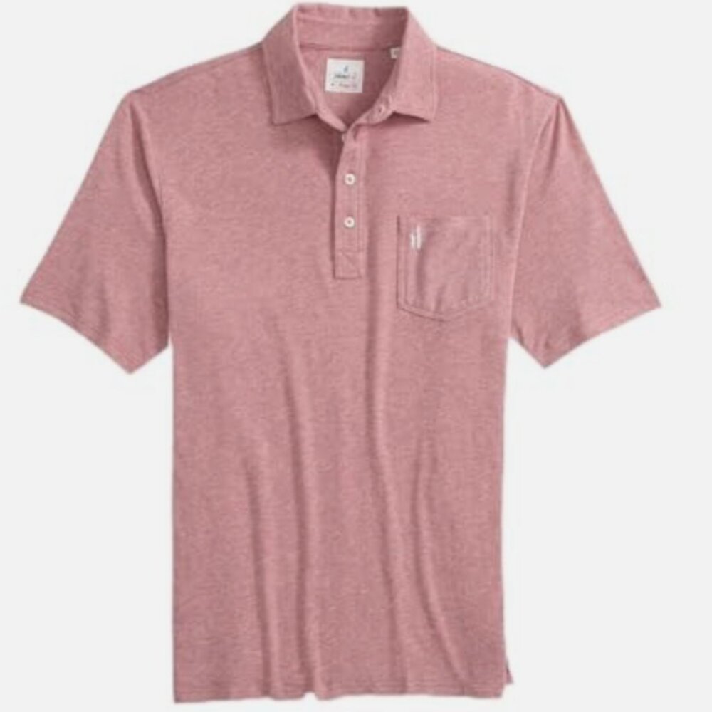 johnnie-O Original 4-Button Polo Shirt Heathered 2.0 Samba XL NWOT